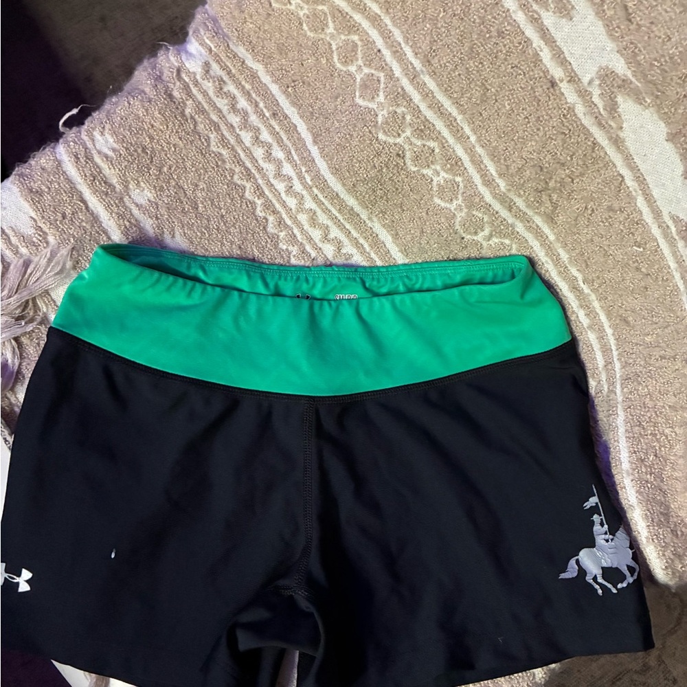 FREE with a $30 purchase 
Under Armour Women's Black Shorts with Green Waistband